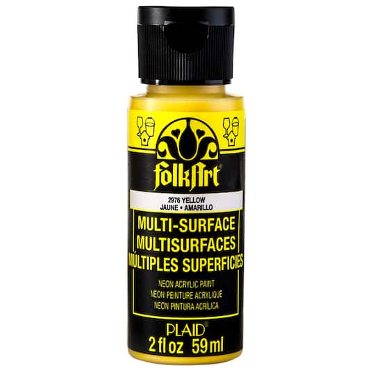 FolkArt® Multi-Surface Neon Glow Acrylic Paint